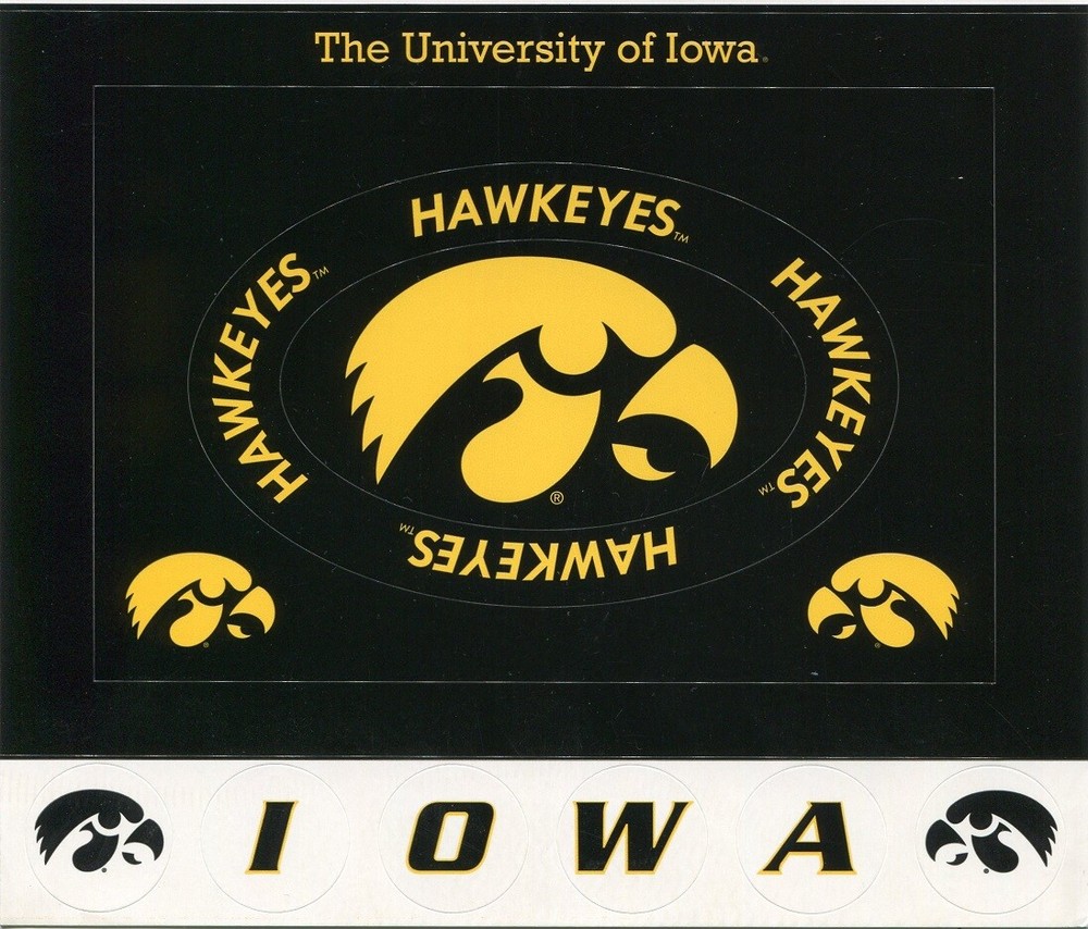 University of Iowa Hawkeyes NCAA Cardstock Sticker Frame, scrapbook