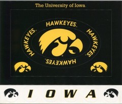 University of Iowa Hawkeyes NCAA Cardstock Sticker Frame, scrapbook