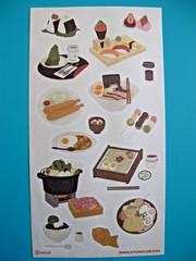Stickii Club – 5 sticker sheets – Pop pack – Food/Sushi/Rice/Noodles