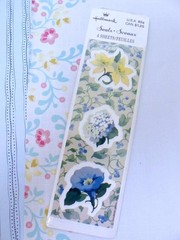 Lot/6 Vtg Hallmark Sticker Seals Floral Morning Glory Hydrangea Daffodils Garden