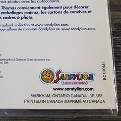 Thomas the Train Engine Stickers Railway Clear Mylar NOS Vintage 2005 SandyLion