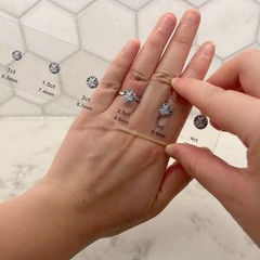 Diamond Sizer Shape Guide Size Kit – Engagement Ring Diamond Size and Shape Kit
