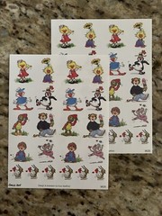 2 Suzy’s Zoo sticker sheets: Multiple Characters