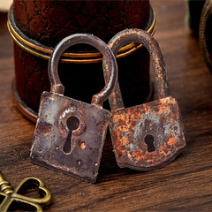 60PCS Industrial Vintage Sticker Set, Coated Paper Stickers with Rusty Gears, Ke
