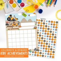 Star Sticker Chart for Kids Behavior -25 Toddler Sticker Reward Chart Incenti…