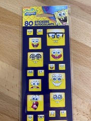 SpongeBob Stickers NEW SEALED FREE SHIP 4 SHEETS