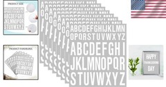 Contemporary Vinyl Letter Stickers for Indoor/Outdoor Use – 8 Individual Sheets