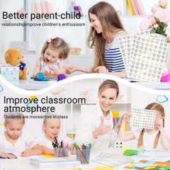 2100 Pcs Star Stickers, Glitter Star Stickers for Reward Chart 30 Sheets Rewa…