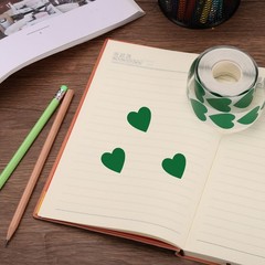 500pcs Light Green Heart Stickers 1 Inch Self-Adhesive Stickers Label for Shop
