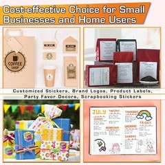 120 Sheets of 8.5×11 Glossy Sticker Paper for Inkjet Printing – Customizable