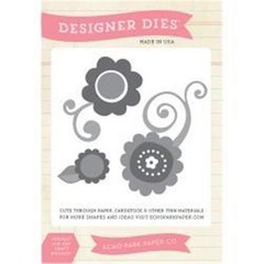 Echo Park Designer Dies FLOWER SET 3 Steel Dies Scrapbooking