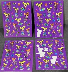 Vintage Lisa Frank Stickers Rainbow Colorful Lot Sporty Girls Soccer Ice Skate