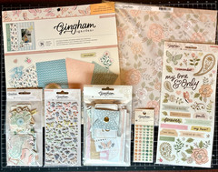 Crate Paper GINGHAM GARDEN Stickers, 12×12 Paper Project Pad Ephemera Stationery