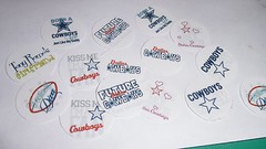 Pre Cut One Inch Bottle Cap Images Dallas Cowboys NFL football Fan Free Ship