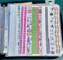 Crop In Style Binder With Lots Of Stickers ~ 17 Sheets full ~ Navy Blue Binder