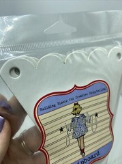 Jenni Bowlin Studio Chipboard 4Piece Scalloped Banner Set Large CP214 New Sealed