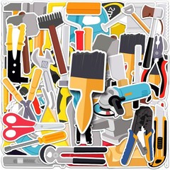 Fun & Colorful Waterproof Tool Stickers – 50 Unique Vinyl Decals for Everyone
