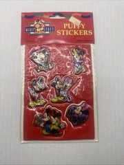 Vintage 1980s Disney Mickey’s Stuff for Kids Puffy Stickers Sealed More In Store