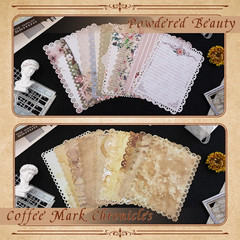 60 Sheets Lace Edged Vintage Scrapbook Paper, Assorted Set – 6 Pack Aesthetic St