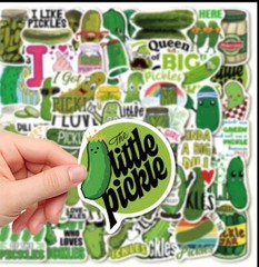 10pcs Pickle Stickers- Scrapbooking Journaling Diary