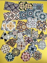 Lot Of Over 200 Moroccan Tile Sticker Kit Scrapbooking Junk Journal Kit