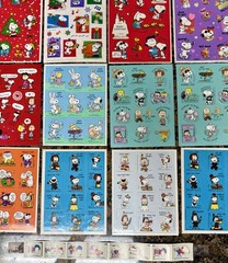 Lot of 1 3 Vintage Snoopy and Woodstock Stickers – The Peanuts Gang