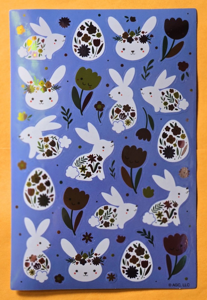 Easter Wishes Sticker Sheet.