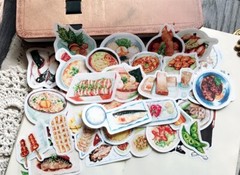 43pcs/ Japanese food dim sum food, noodles delicious food sticker y06