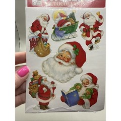 Holiday Stickers Autocollants Color-Clings Vintage Christmas 2003 NOS 3 Packages