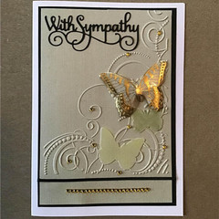 4PCS Alphabets Die for Card Making DIY Scrapbooking Get Well Soon,With Sympathy,