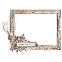 Simple Stories ~ SIMPLE VINTAGE WINTER WOODS ~ Chipboard Frames