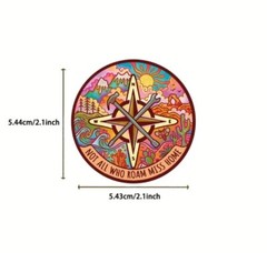 10pcs Spiritual Adventure Travel Stickers- Scrapbook, Crafts, Hippy Moon Child