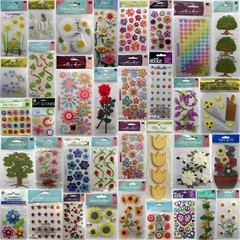 U Choose💋Flower Scrapbook Stickers Jolee’s Paper House Crafts Rose Daisy Floral