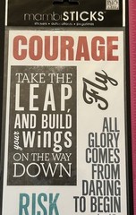 New Mambi Sticks COURAGE Stickers FLY COURAGE SOAR