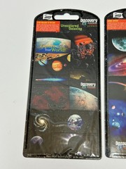 3 Space Exploration Discovery Channel Science Sticker Sheets Shuttle Planets NEW