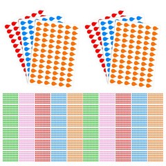 100 Sheets Adhesive Index Tabs Dot Decal Stickers Decorative Labels