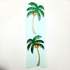 MRS GROSSMAN Beach Stickers Ocean Octopus Umbrella Seahorse Palm Tree Shapes Lot
