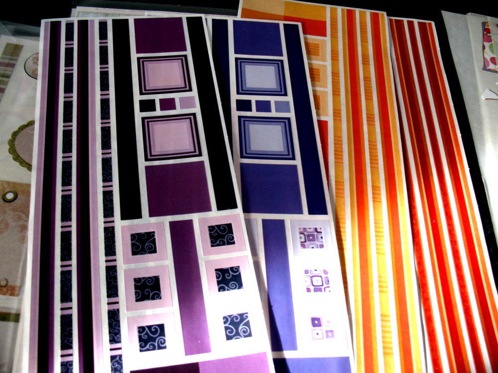 Scrapbooking Gr Lengths Orange/Amber, Purple/Eggplant, Chalet, Earthtones, ABC’s