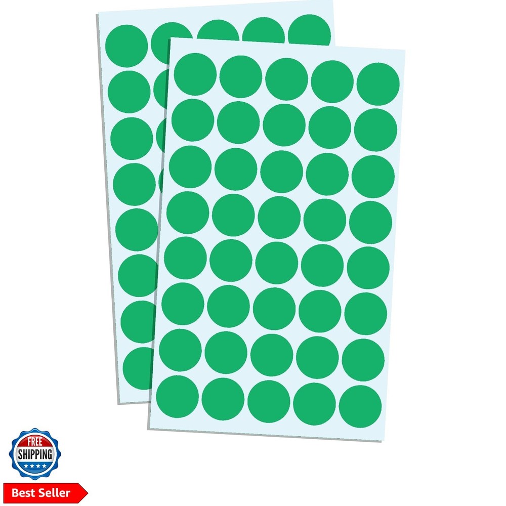 2000 Pack, 3/4″ Round Dot Stickers Circle Labels – Green