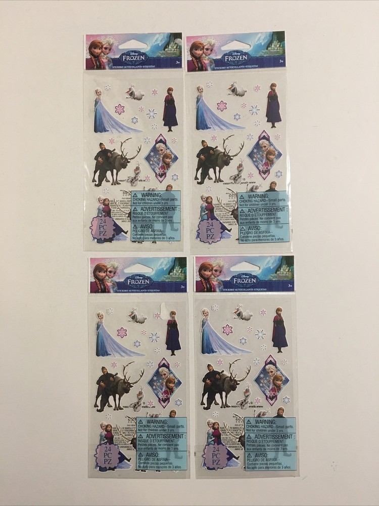 Lot EK Success Disney Frozen Flat Stickers Olaf Elsa Anna