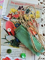 Vibrant Cottagecore Junk Journal Pack 50pc Garden Floral Paper Ribbon Tags