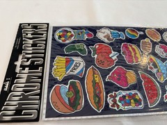 Vtg Mark 1 Chrome Prismatic Stickers Sheet 80s Junk Food Brand NEW