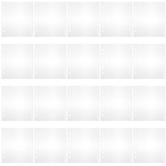 50Pcs DIY Scrapbook Page Covers Transparent Protective Refill Sheets with Holes