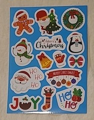 1300+ Assorted Holiday Christmas Stickers Autocollants Puffy Diecuts Paper Epoxy
