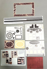 Creative Memories Assorted Black & White Stickers & Brown & Tan. (F55410)