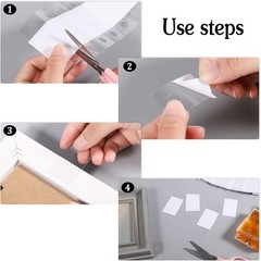 800 Clear Self-Adhesive Hang Tags, Round Display Tabs for Retail Hanging Needs