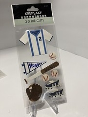 Miss Elizabeth’s/Keepsake Essentials Scrapbook Stickers – Baseball – Lot of 3