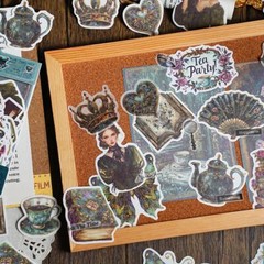 25Pcs Vintage Paper Stickers Pack Scrapbook Supplies Junk Journal Planner Kit
