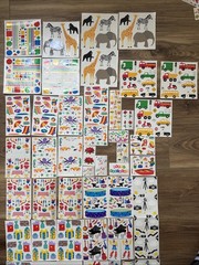 Vintage Rare 80s 90s Giant Mrs Grossman Scrapbook Huge Sticker Lot Of Sheets