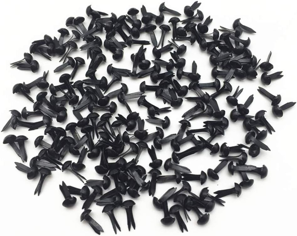 100 Pcs Mini Brads Fasteners Metal Plated round Paper Fasteners Brass Pastel for